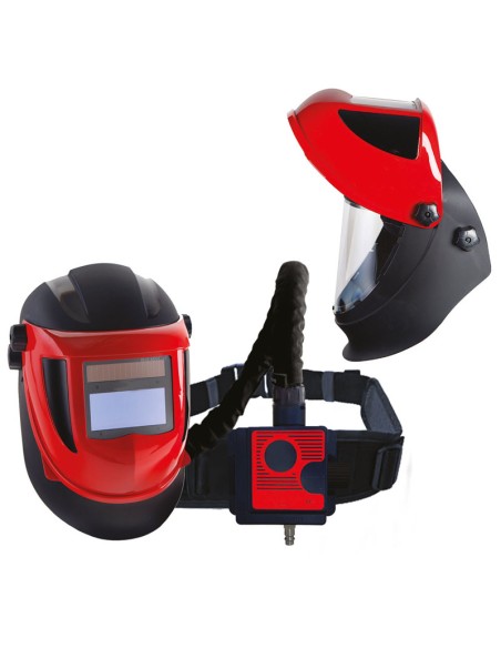 AIRSHELL AIRKUBE, pantalla soldar + facial + regulador aire