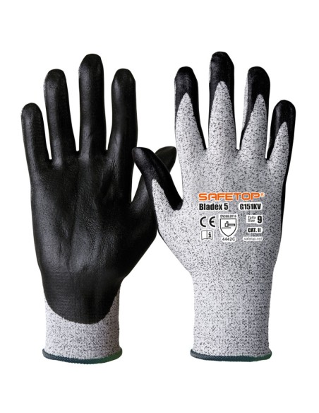 BLADEX 5, guante anticorte C de nitrilo (pack de 12 prs)