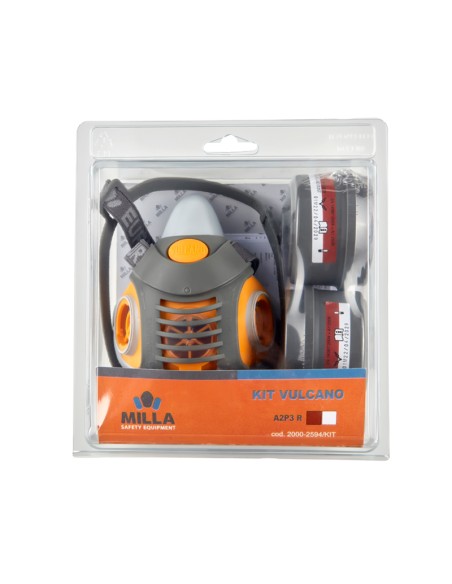 BLISTER Kit Máscara Vulcano + 2 filtros A2P3 (REF. 34507)