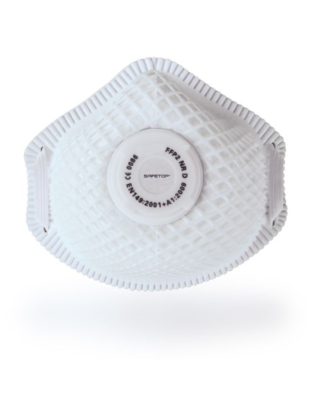 FFP2 NR D, mascarilla con malla y válvula metal free (pack de 72 unidades)