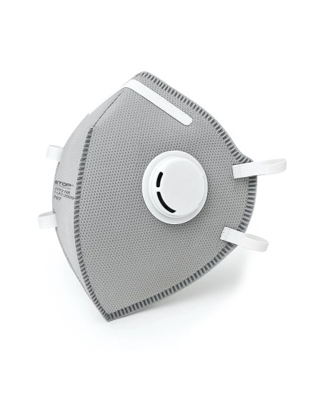 FFP2 NR SERIE EMÉ, mascarilla plegable vertical carbón (pack de 72 unidades)