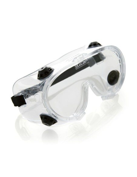 JOLLY, gafa integral de PVC ocular claro con válvulas, 1B (pack de 6 unidades)