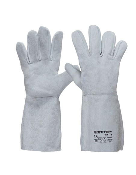 ONTARIO, guante de soldador largo válido para TIG (pack de 12 prs)