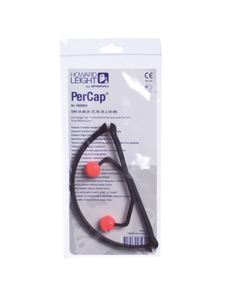 PERCAP, protector auditivo tipo diadema plegable SNR 30 dB (pack de 10 unidades)