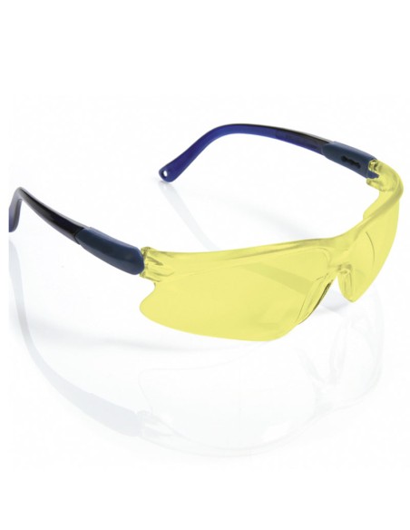 PHOEBE, gafa universal ocular ámbar antivaho, 1F (pack de 12 unidades)