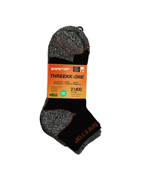 THREEKK-ONE Mix, Calcetines Sport tobilleros negro (Pack de 10 paquetes de 3 pares)