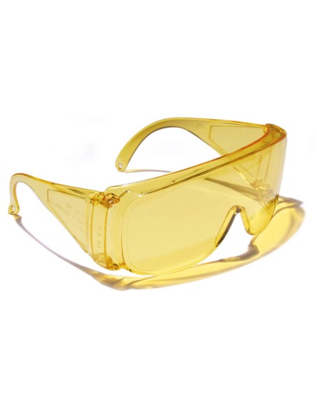VISITOR, gafa universal ocular ámbar, 1F (pack de 10 unidades)