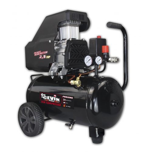 COMPRESOR MONOBLOCK CEVIK PRO 24 LITROS 2,5HP 246 LITROS/MINUTO CA-PRO26NG